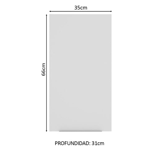 Alacena 35 cm 1 Puerta Blanco Stella Madesa
