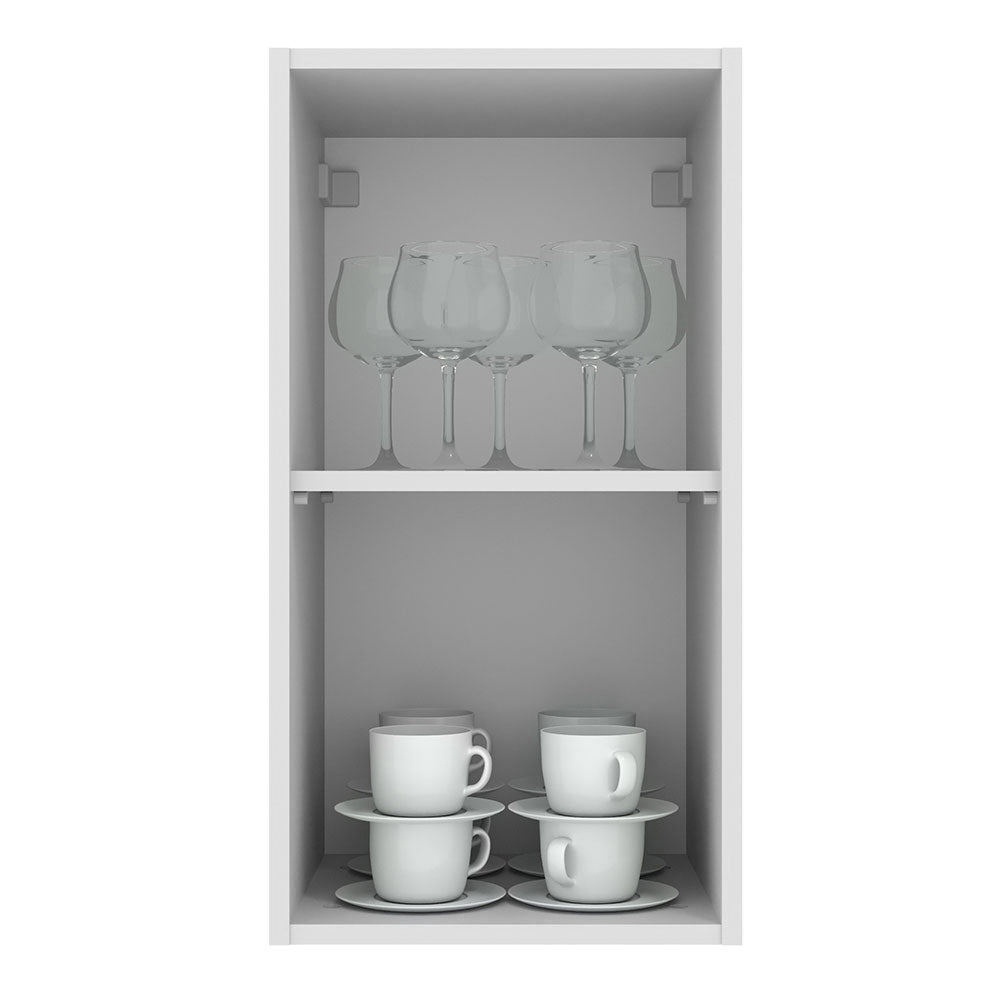 Alacena 35 cm 1 Puerta Agata Blanco/Crema