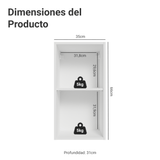 Alacena Cocina 35 cm 1 Pueta Blanco/Crema Vik Madesa