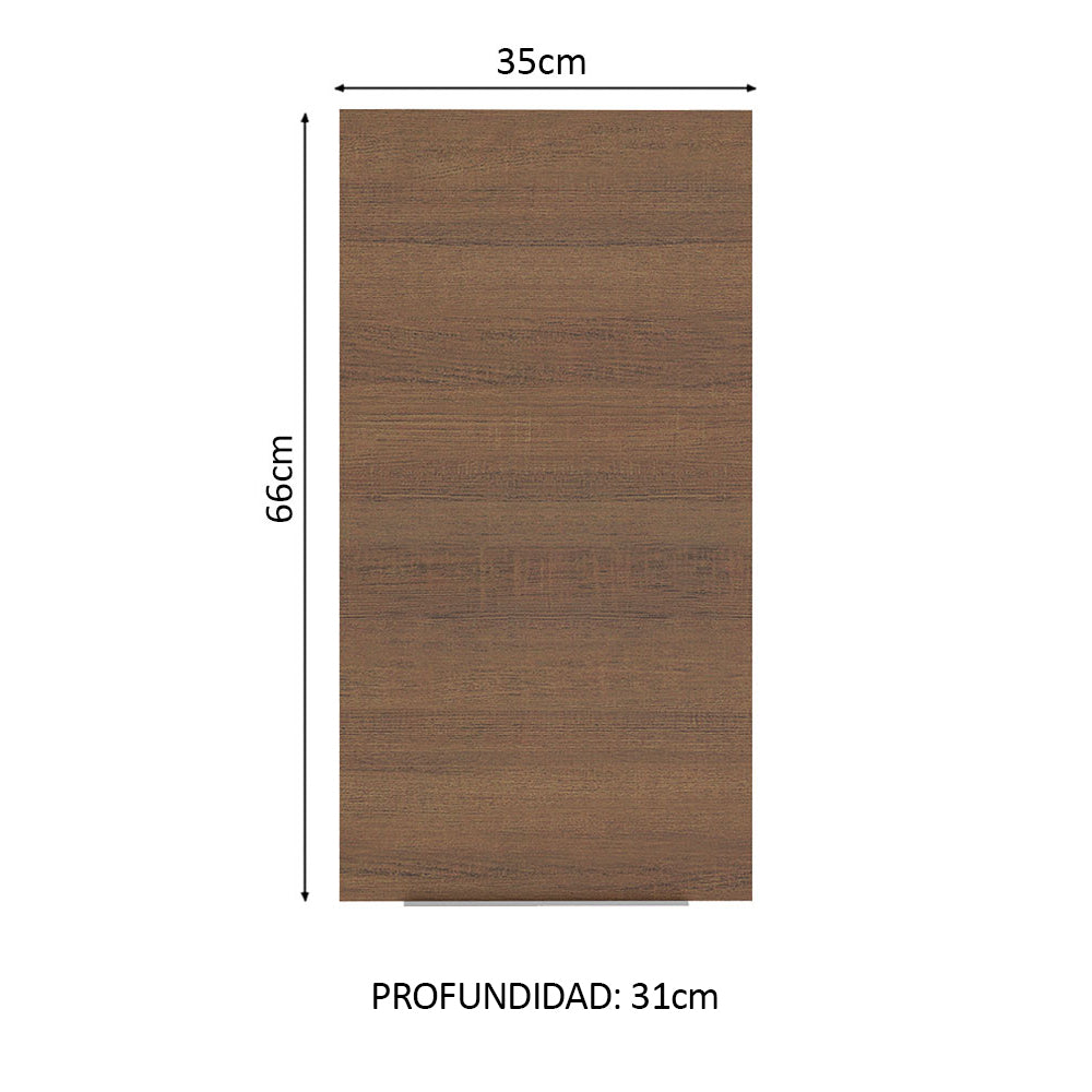 Alacena Cocina 35 cm 1 Puerta Marrón Stella Madesa