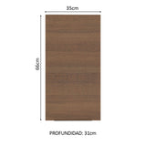 Alacena Cocina 35 cm 1 Puerta Marrón Stella Madesa