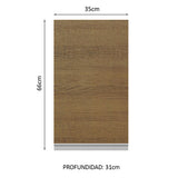 Alacena Cocina 100% MDF 35 cm 1 Puerta Blanco/Marrón Acordes Madesa