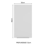 Alacena Cocina 35 cm 1 Puerta Marrón/Blanco Stella Madesa
