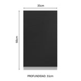 Alacena Cocina 100% MDF 35 cm 1 Puerta Blanco/Negro Acordes Madesa
