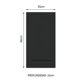 Alacena Cocina 35 cm 1 Puerta Blanco/Negro Agata Madesa