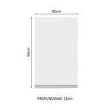 Alacena Madesa 1 Puerta 2 Compartimentos - 40 Cm
