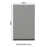 Alacena 40 cm 1 Puerta Nice Gris