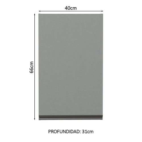 Alacena 40 cm 1 Puerta Gris Nice Madesa