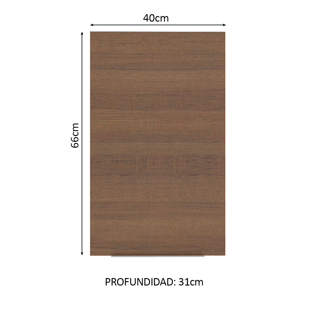 Alacena Cocina 40 cm 1 Puerta Marrón Stella Madesa