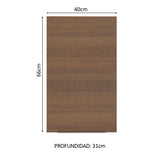 Alacena Cocina 40 cm 1 Puerta Marrón Stella Madesa