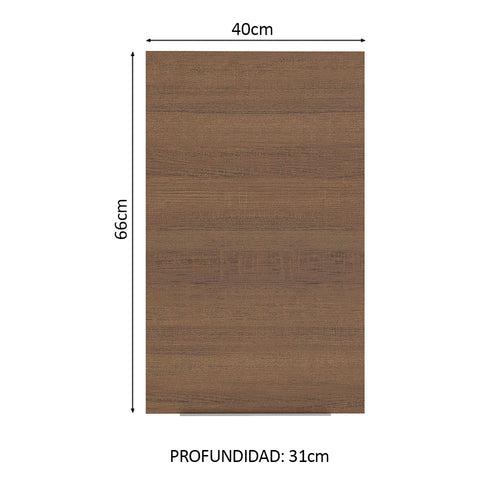 Alacena 40 cm 1 Puerta Marrón Stella Madesa
