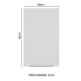 Alacena Cocina 40 cm 1 Puerta Marrón/Blanco Stella Madesa