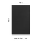 Alacena Cocina 100% MDF 40 cm 1 Puerta Blanco/Negro Acordes Madesa