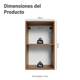 Alacena Cocina 40 cm 1 Pueta Marrón/Crema Vik Madesa