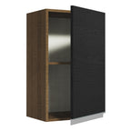 Alacena 40 cm 1 Puerta Marrón/Negro Glamy Madesa