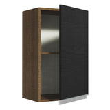 Alacena Gabinete Superior Cocina Madesa Glamy 40cm Marrón/Negro
