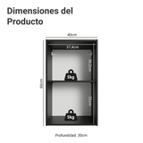 Alacena 40 cm 1 Puerta Negro Nice Madesa