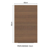 Alacena Cocina 40 cm 1 Puerta Blanco/Marrón Stella Madesa