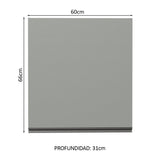Alacena 60 cm 1 Puerta Nice Gris