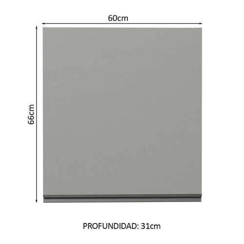 Alacena 60 cm 1 Puerta Gris Nice Madesa