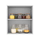 Alacena 60 cm 1 Puerta Agata Blanco/Crema