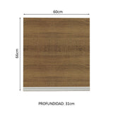 Alacena Madesa Glamy 60 cm 1 Puerta Marrón