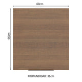 Alacena 60 cm 1 Puerta Stella Marrón