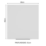 Alacena 60 cm 1 Puerta Stella Marrón/Blanco