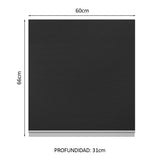 Alacena Cocina 100% MDF 60 cm 1 Puerta Blanco/Negro Acordes Madesa