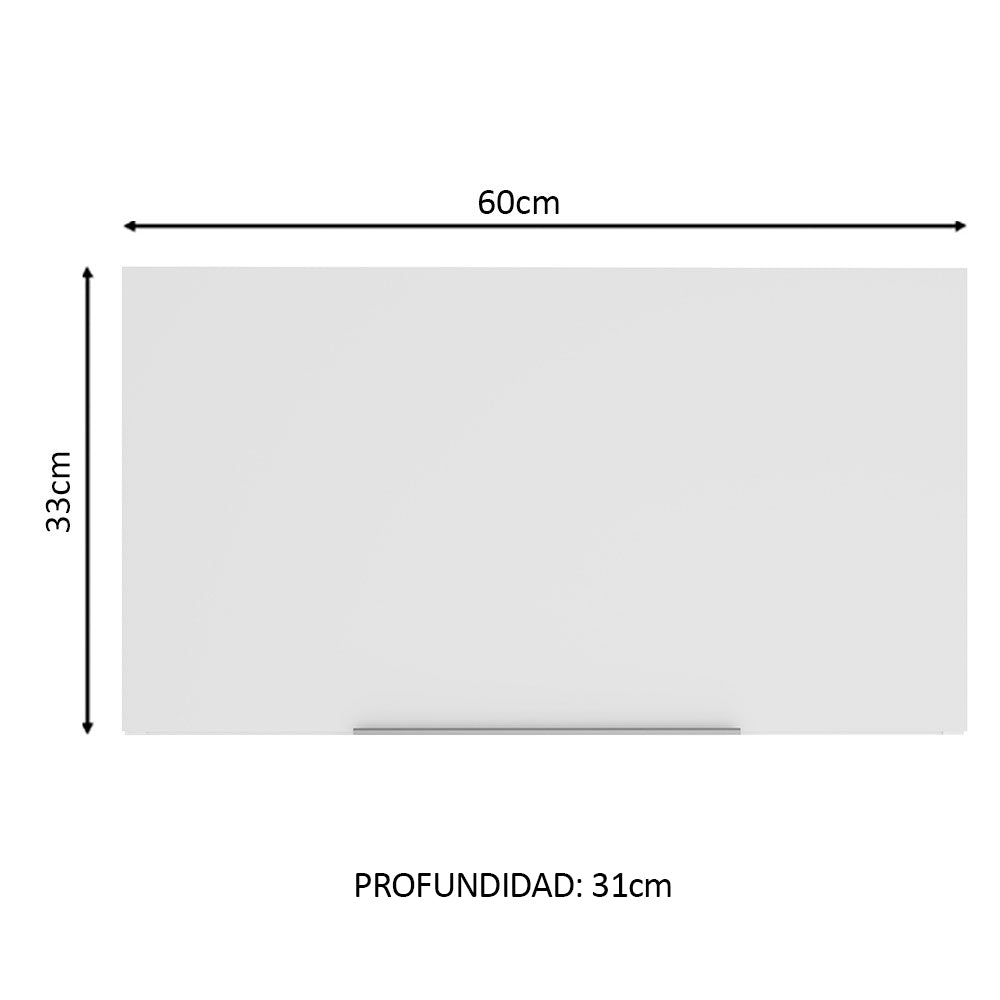 Alacena Cocina 60 cm 1 Puerta Abatible Blanco Stella Madesa