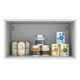 Alacena 60 cm 1 Puerta Agata Blanco/Crema