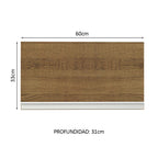 Alacena 60 cm 1 Puerta Rebatible Marrón Glamy Madesa