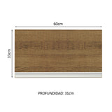 Alacena Madesa Glamy 60 cm 1 Puerta Rebatible Marrón
