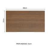 Alacena Cocina 60 cm 1 Puerta Abatible Marrón Stella Madesa