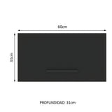 Alacena 60 cm 1 Puerta Agata Marrón/Negro