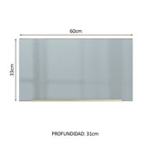 Alacena 60 cm 1 Puerta Lux Marrón/Gris