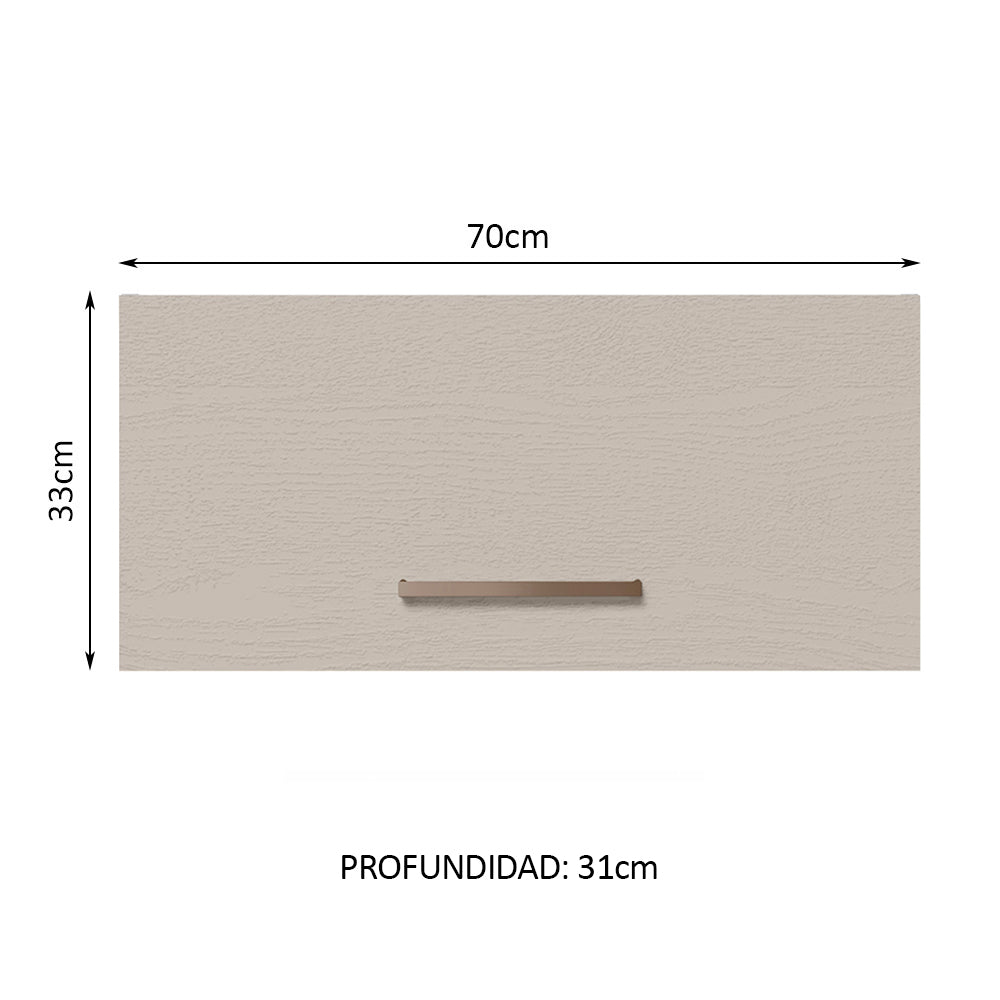 Alacena Madesa Agata 70 Cm 1 Puerta Rebatible