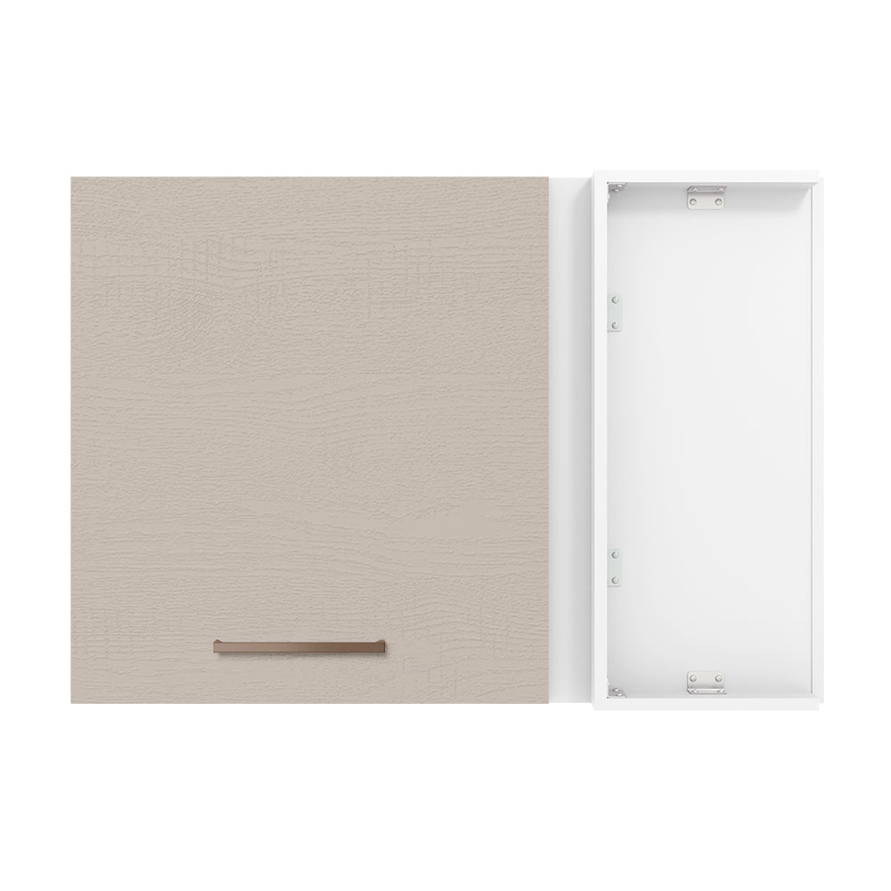 Alacena 94 cm 1 Puerta Agata Blanco/Crema