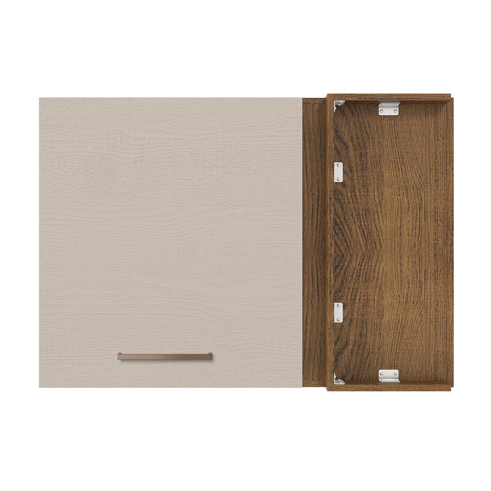 Alacena 94 cm 1 Puerta Agata Marrón/Crema