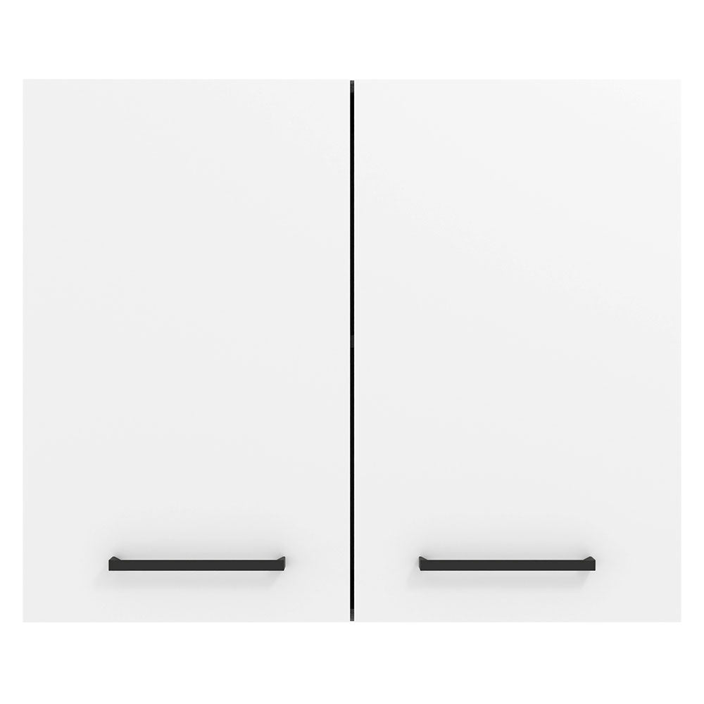 Alacena 80 cm 2 Puertas Agata Marrón/Blanco