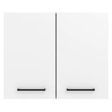 Alacena 80 cm 2 Puertas Agata Marrón/Blanco
