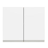 Alacena 80 cm 2 Puertas Glamy Marrón/Blanco