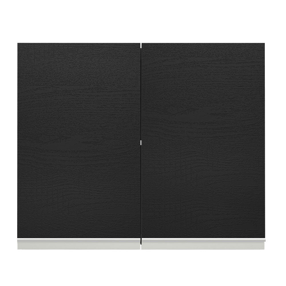 Alacena Gabinete Superior Madesa Glamy 80cm Blanco/Negro