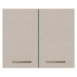 Alacena 80 cm 2 Puertas Agata Marrón/Crema