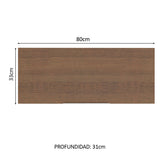 Alacena 80 cm 1 Puerta Stella Marrón