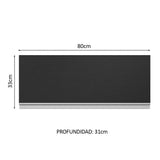 Alacena Cocina 100% MDF 80 cm 1 Puerta Abatible Blanco/Negro Acordes Madesa
