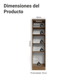 Despensero 60 cm 3 Puetas Marrón/Crema Vik Madesa