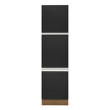 Mueble Para Horno Y Microondas Madesa Glamy 60cm Marrón/Negro