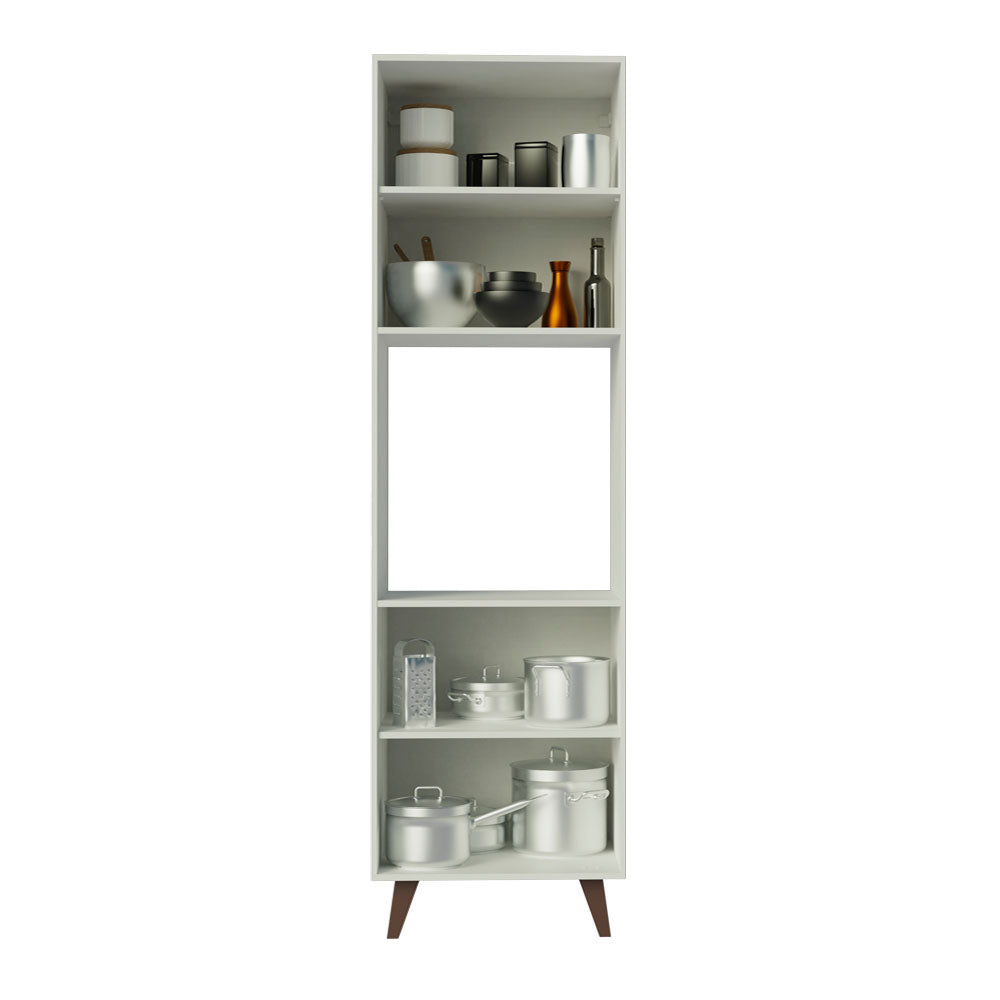 Mueble de cocina para Horno/ microondas Madesa Reims 60 cm 2 Puertas Blanco