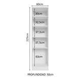 Mueble Despensa abierto Madesa 60cm con nichos para cocina